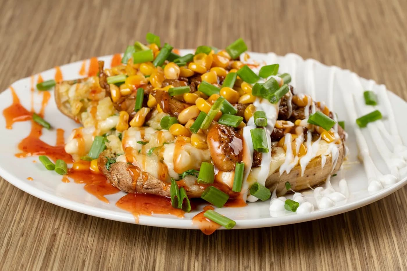 Serving inspiration for Broccoli Cheddar Loaded Potatoes
