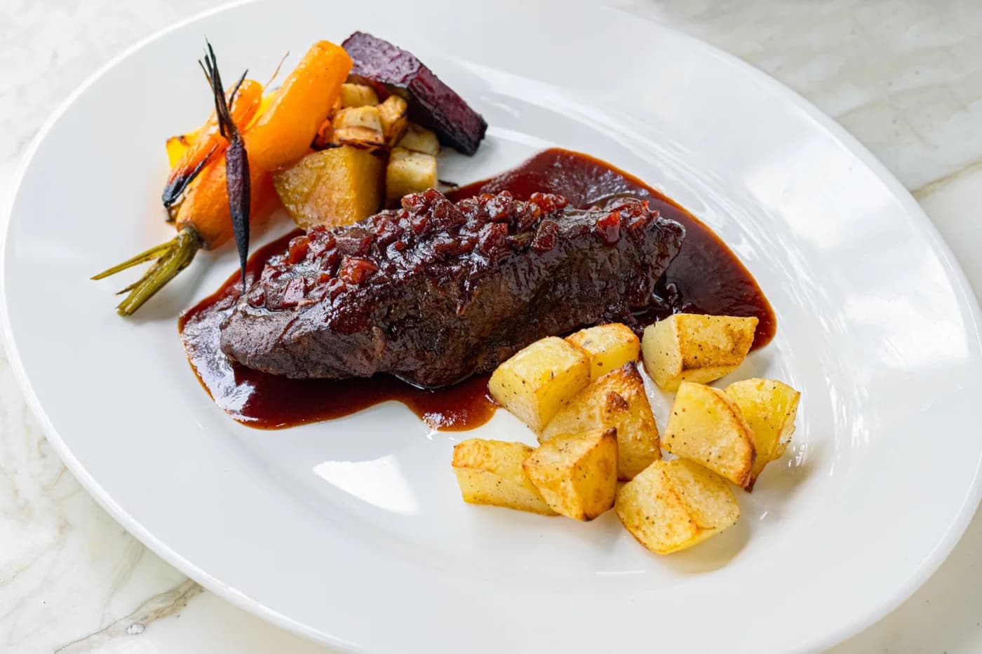 Serving inspiration for Chili Lime Steak Potato Tray