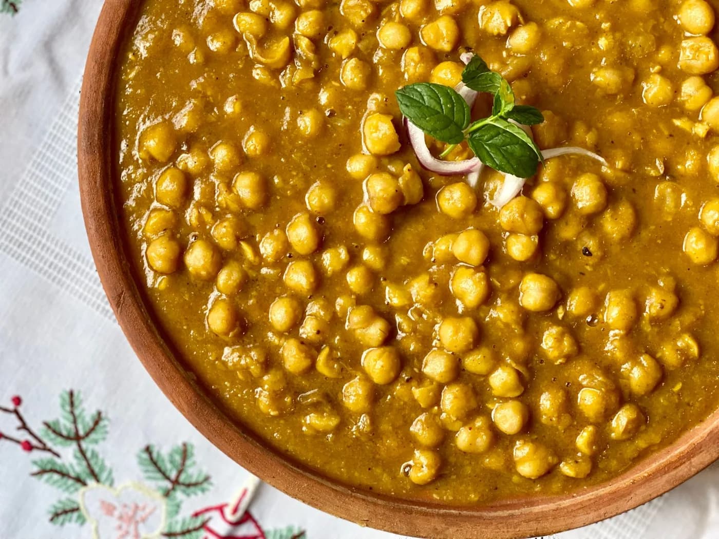 Serving inspiration for Coconut Chickpea Carrot Curry