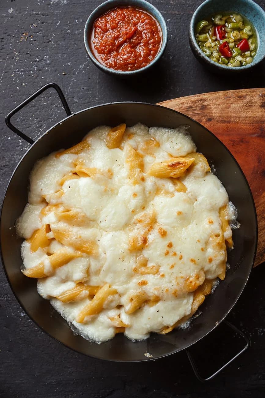 Serving inspiration for Creamy Baked Mac and Cheese