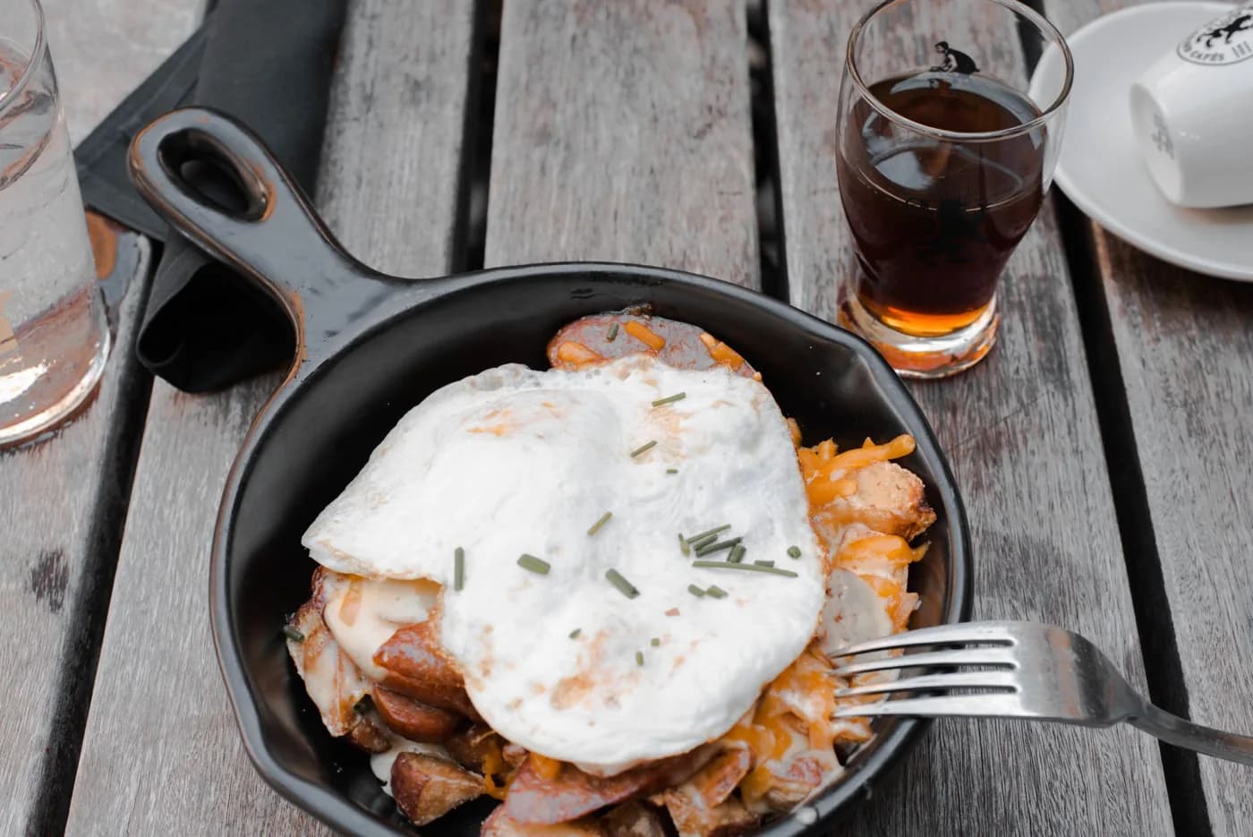Serving inspiration for Crisp Potato Cheddar Egg Skillet