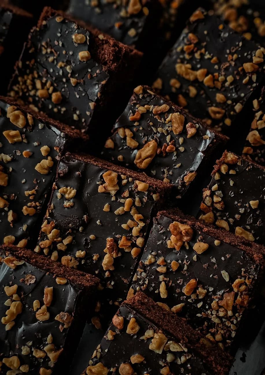 Serving inspiration for Dark Chocolate Walnut Brownie Skillet