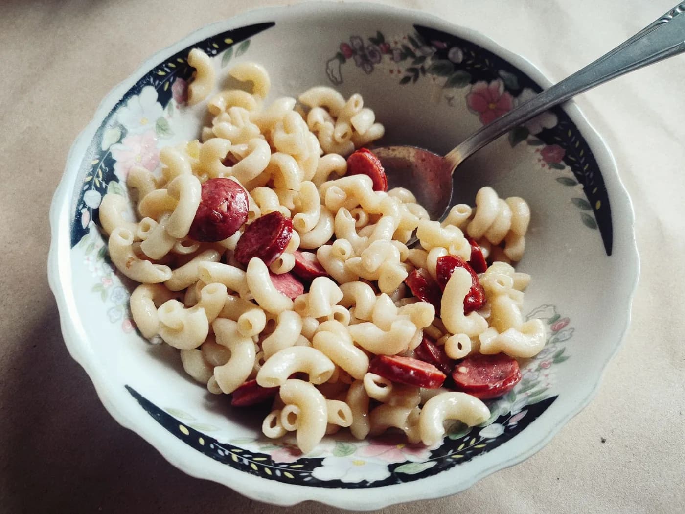 Serving inspiration for Garlic Parmesan Sausage Pasta