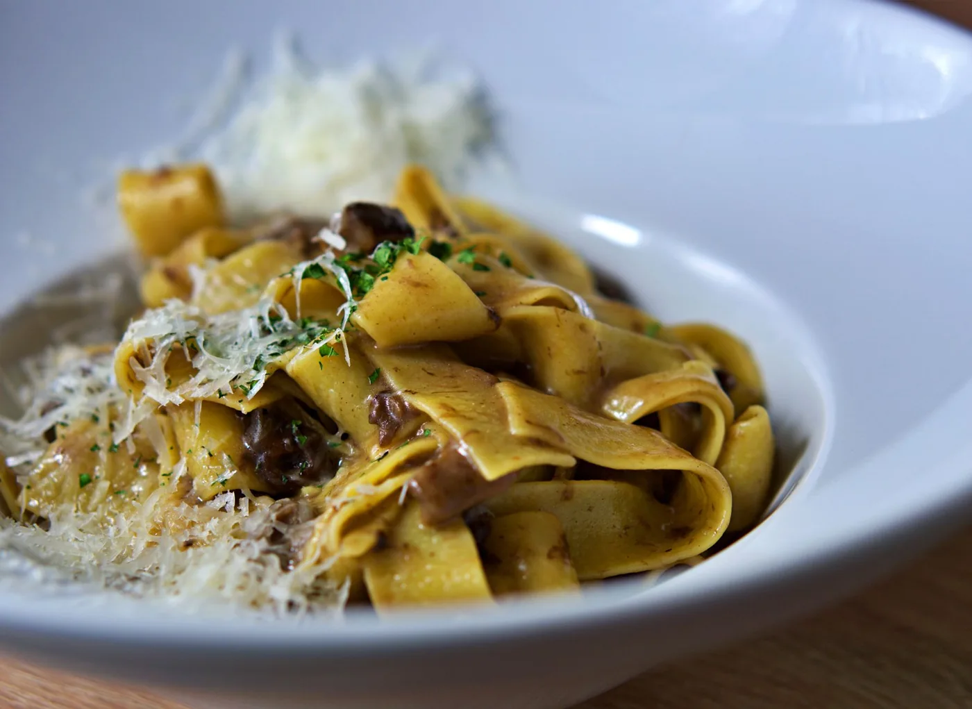 Serving inspiration for Golden Mushroom Parmesan Pasta