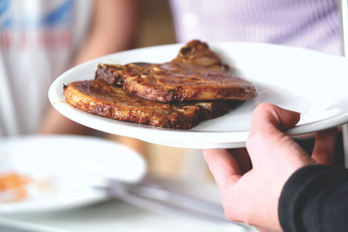 Serving inspiration for Honey Mustard Pork Chops