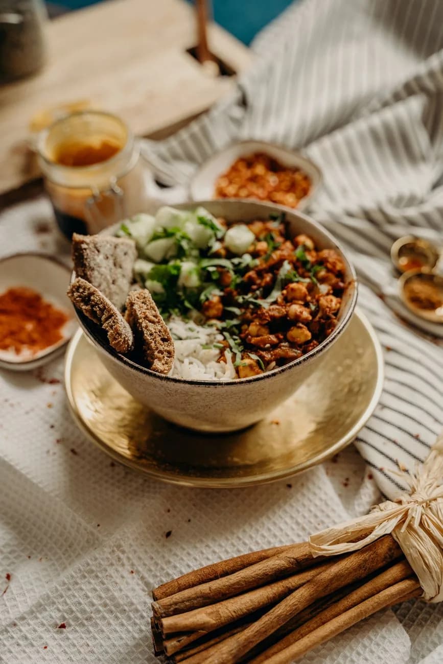 Serving inspiration for Lemon Chickpea Cucumber Couscous