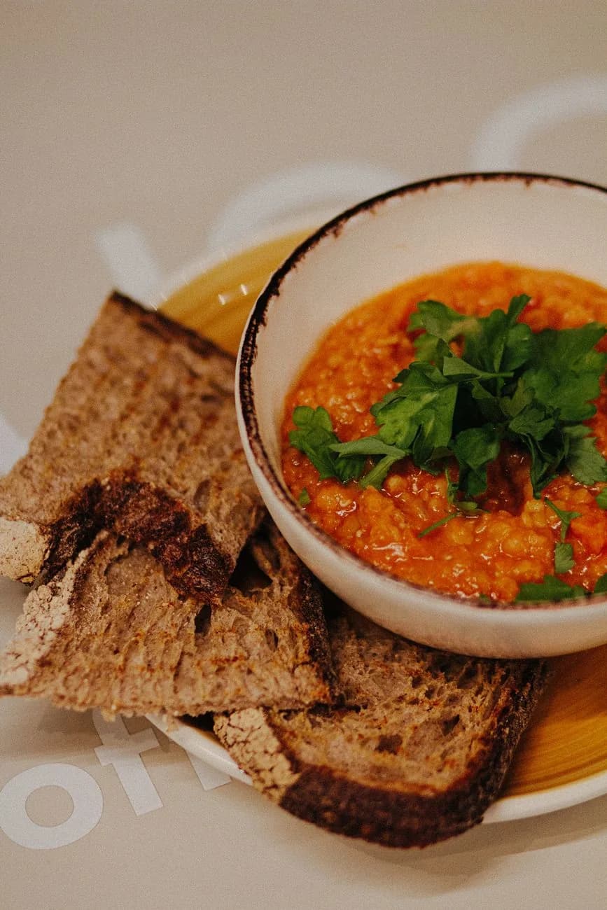 Serving inspiration for Lentil Tomato Spinach Soup