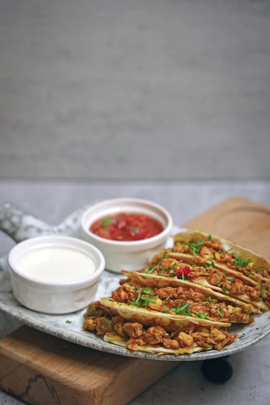 Serving inspiration for Oven-Baked Chicken Tacos