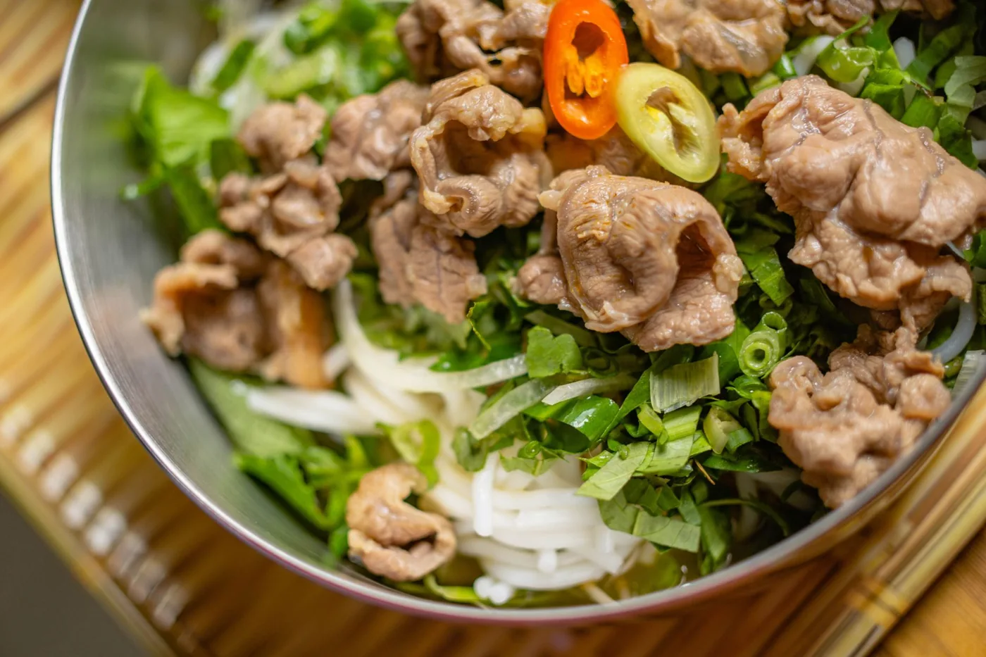 Serving inspiration for Peppery Beef Cabbage Noodles