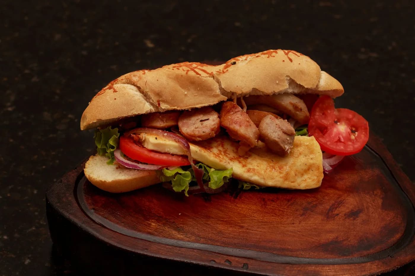 Serving inspiration for Sausage & Pepper Hoagies