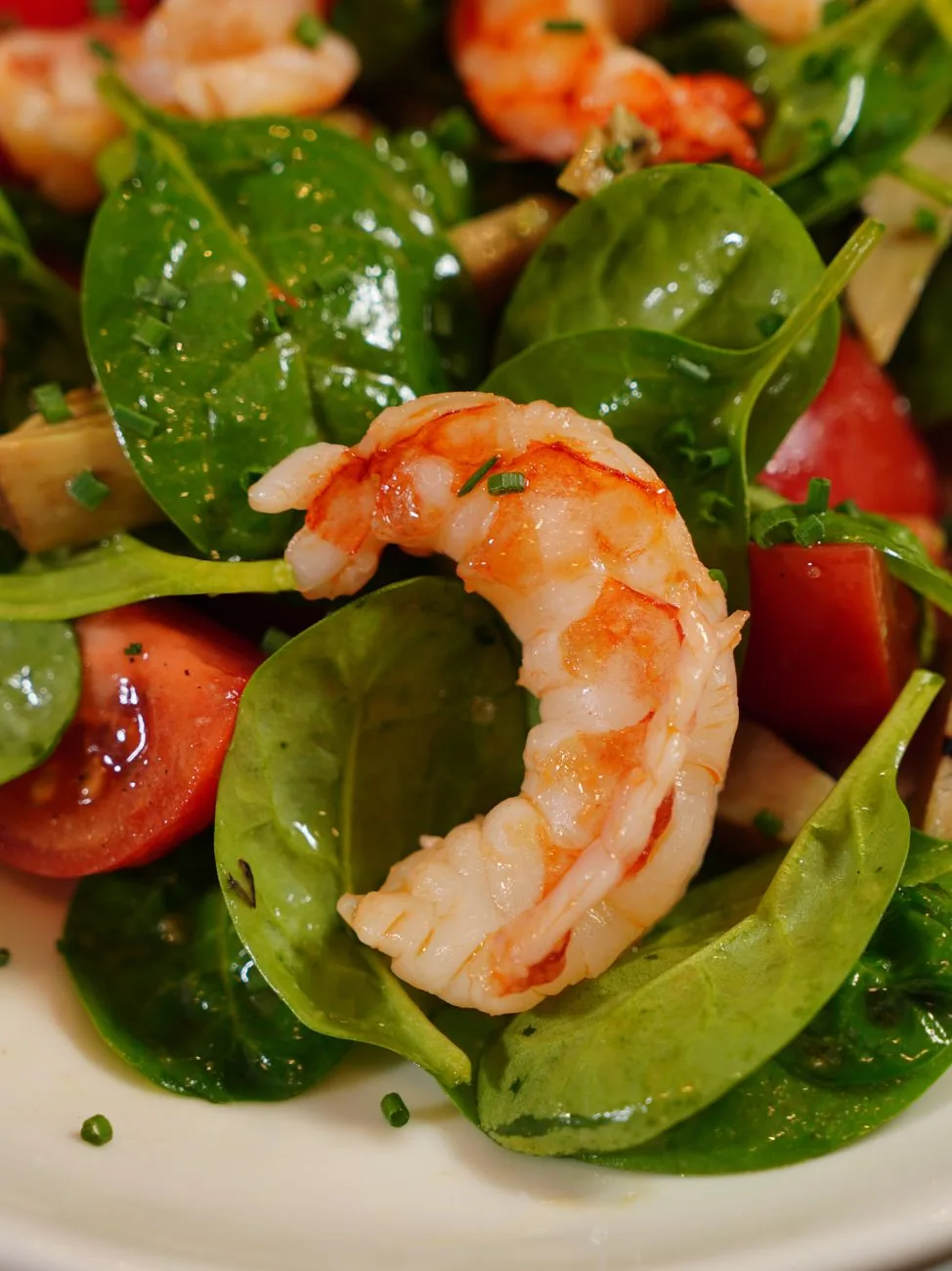 Serving inspiration for Shrimp Avocado Tomato Salad