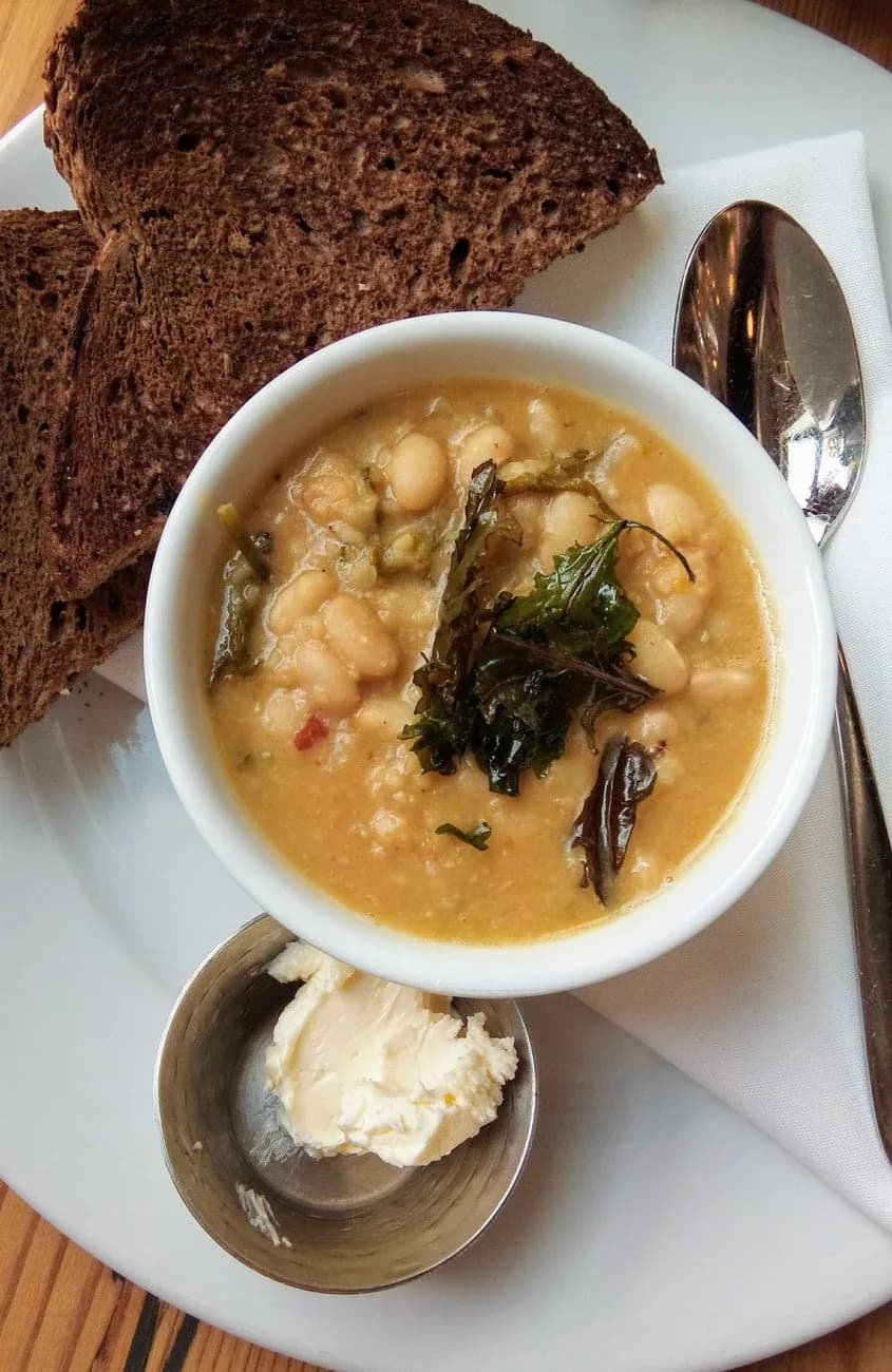 Serving inspiration for Turkey White Bean Chili