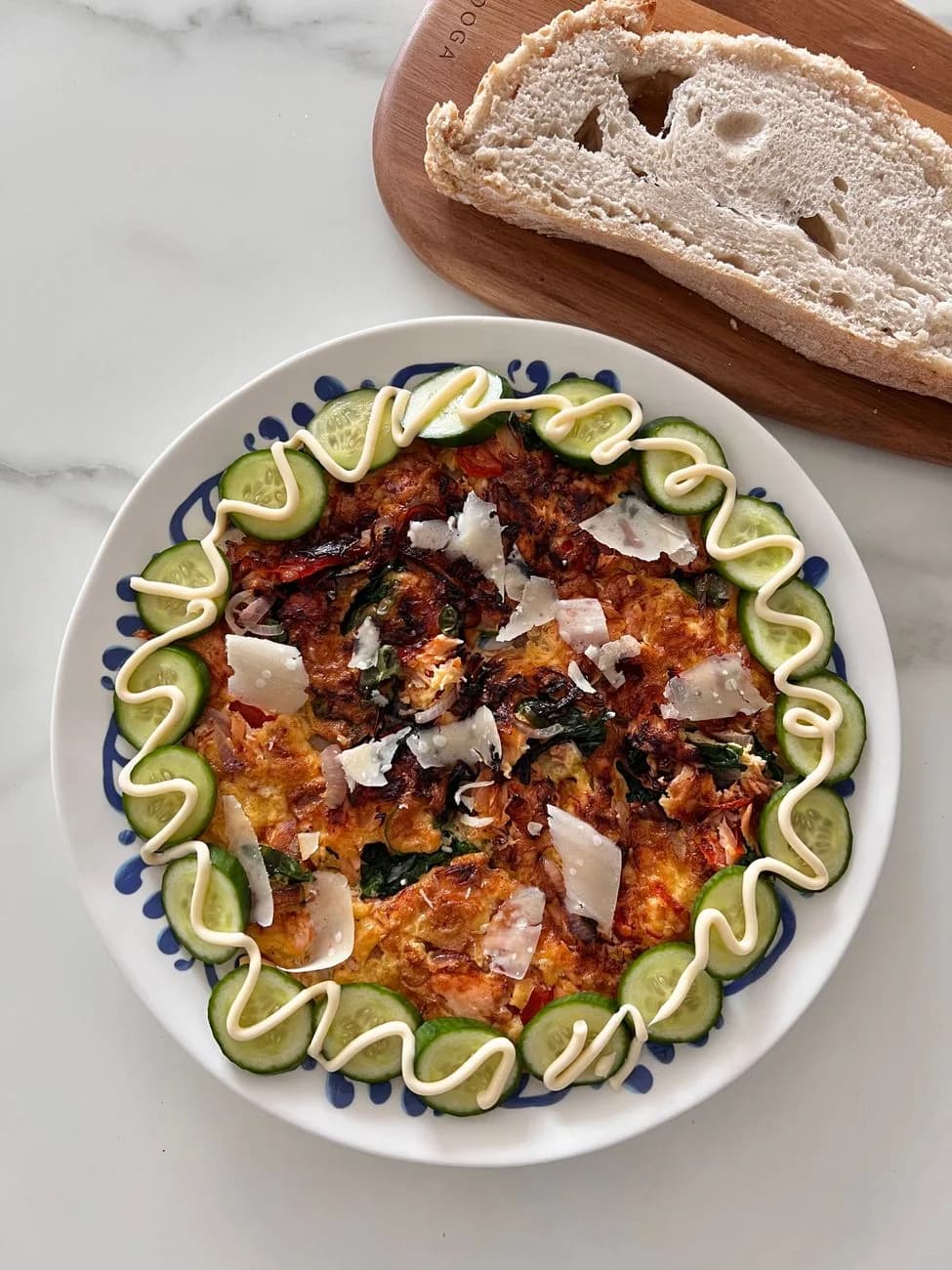 Serving inspiration for Zucchini Parmesan Frittata